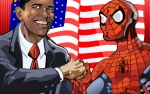 الرجل العنكبوت وأوباما لعبة